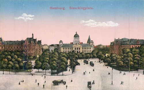 Hamburg sievekingplatz - ak,