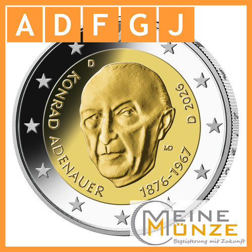 Euro münze 2026 konrad - münze,