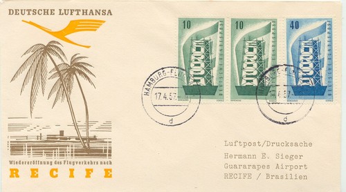 Bundesrepublik 1957 europa 10 - bundesrepublik, 1957,