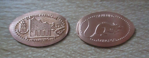 Elongated coins hamburg - coins,