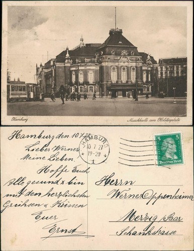 Ansichtskarte hamburg - ansichtskarte,