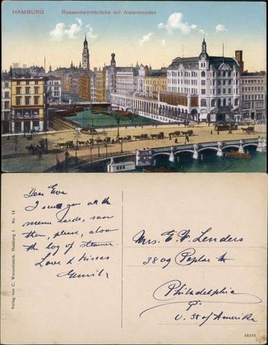 Ansichtskarte hamburg - ansichtskarte,