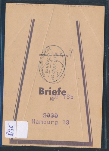 8130 bahnpost ovalstempel - 8130),