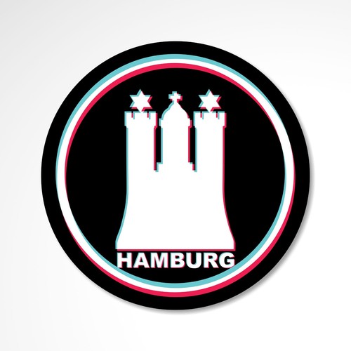 Hamburg sticker fikfok style - hamburg,