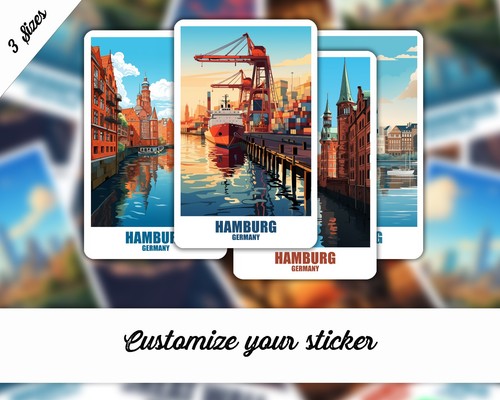 Hamburg aufkleber deutschland - aufkleber,