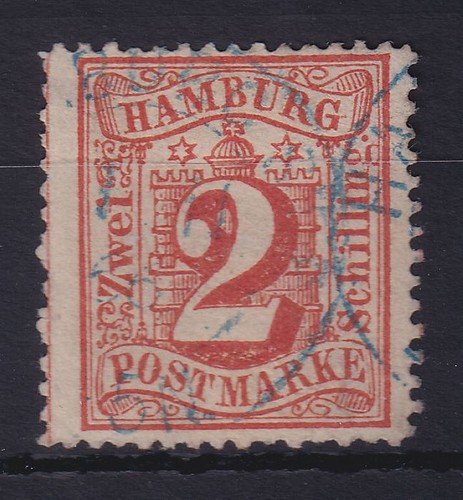 Hamburg 1864 wappen und ziffer - und,