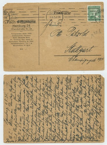 106818 postkarte fach - -, &