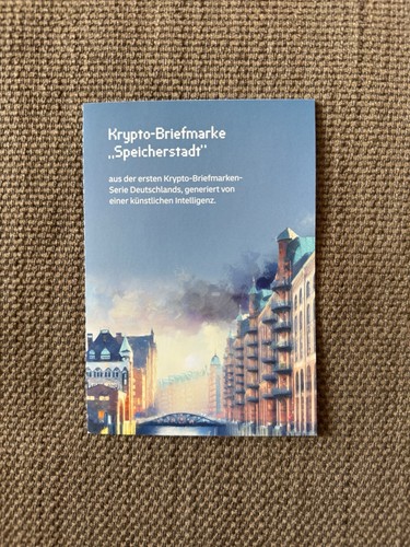 Briefmarke speicherstadt - briefmarke,