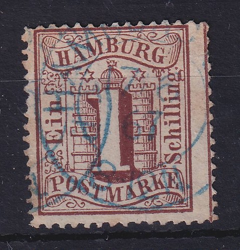 Hamburg 1864 wappen und ziffer - 1864,