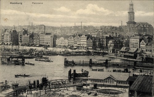 Hamburg panorama hafen - panorama,,