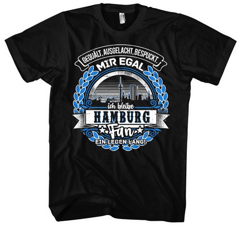 Ein leben lang hamburg shirt - hamburg, t-shirt