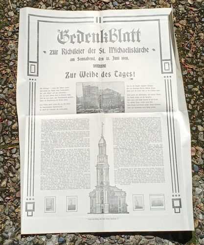 Gedenkblatt richtfeier - richtfeier, st