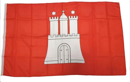 Hamburg flagge 90x150 xl - flagge, cm
