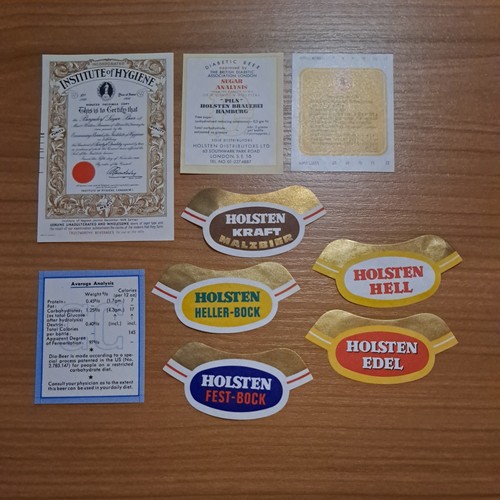 Bieretiketten holsten - ☆☆bieretiketten,
