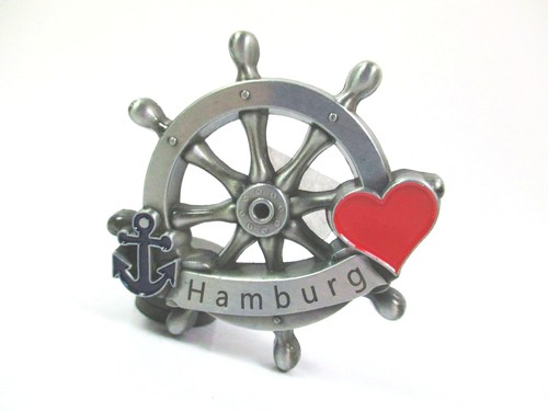 Hamburg magnet metall souvenir - magnet,
