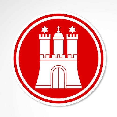 Hamburg wappen sticker - wappen, hanse
