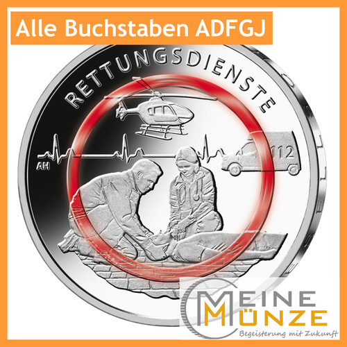 Euro münze rettungsdienste - 10,