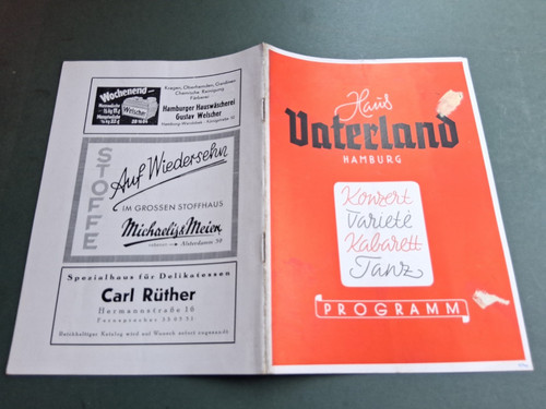 1940 jan hamburg programm - hamburg,