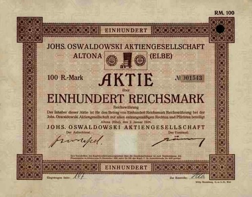 Johs oswaldowski 1926 - oswaldowski, ag