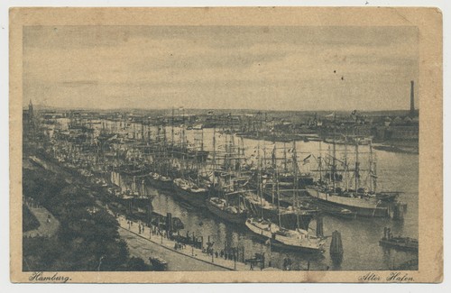 Hamburg alter hafen - ak,