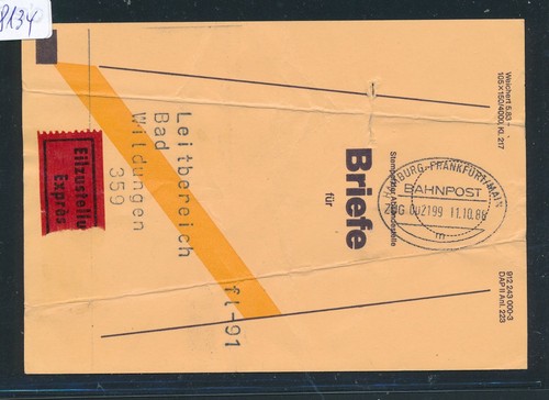 8134 bahnpost ovalstempel - 8134),
