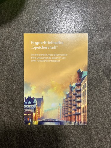 Briefmarke speicherstadt - briefmarke,